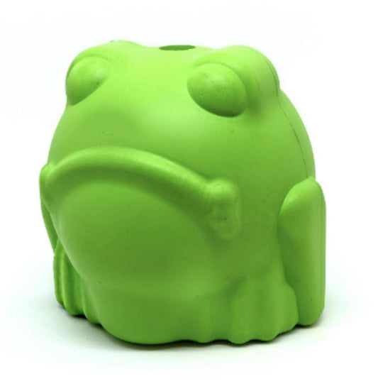 Bull Frog Durable Rubber Chew Toy & Treat Dispenser
