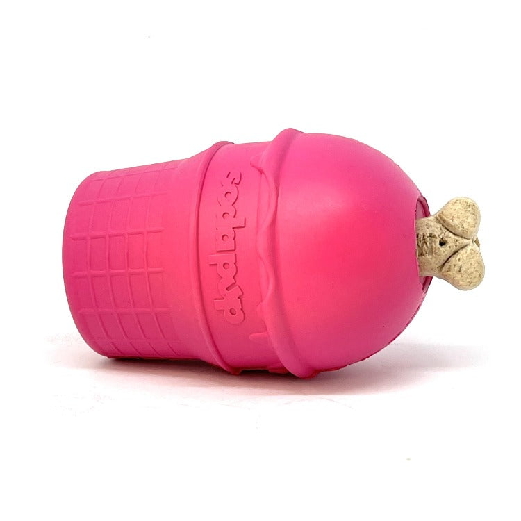 Ice Cream Cone Chew Toy and Treat Dispenser