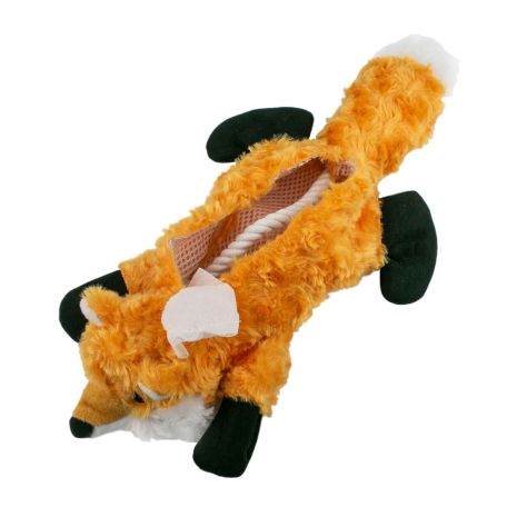 Stuffless Squirrel Squeaker Dog Toy 16"