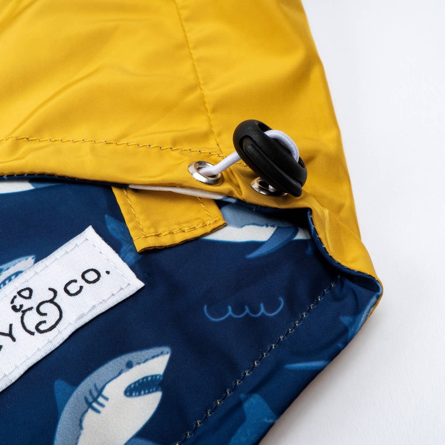 Shark Attack Reversible Dog Raincoat