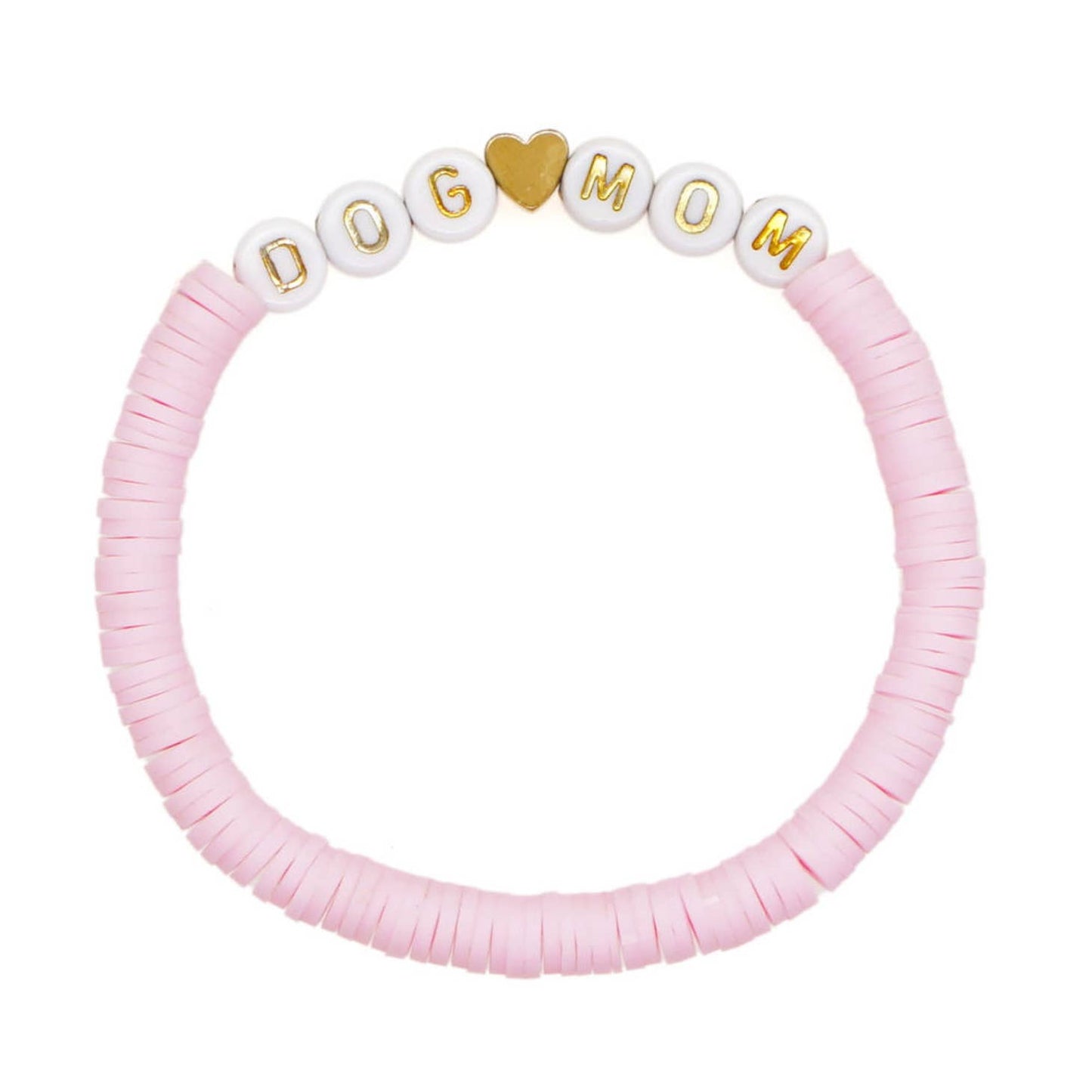 Handmade Dog Mom Bead Bracelet