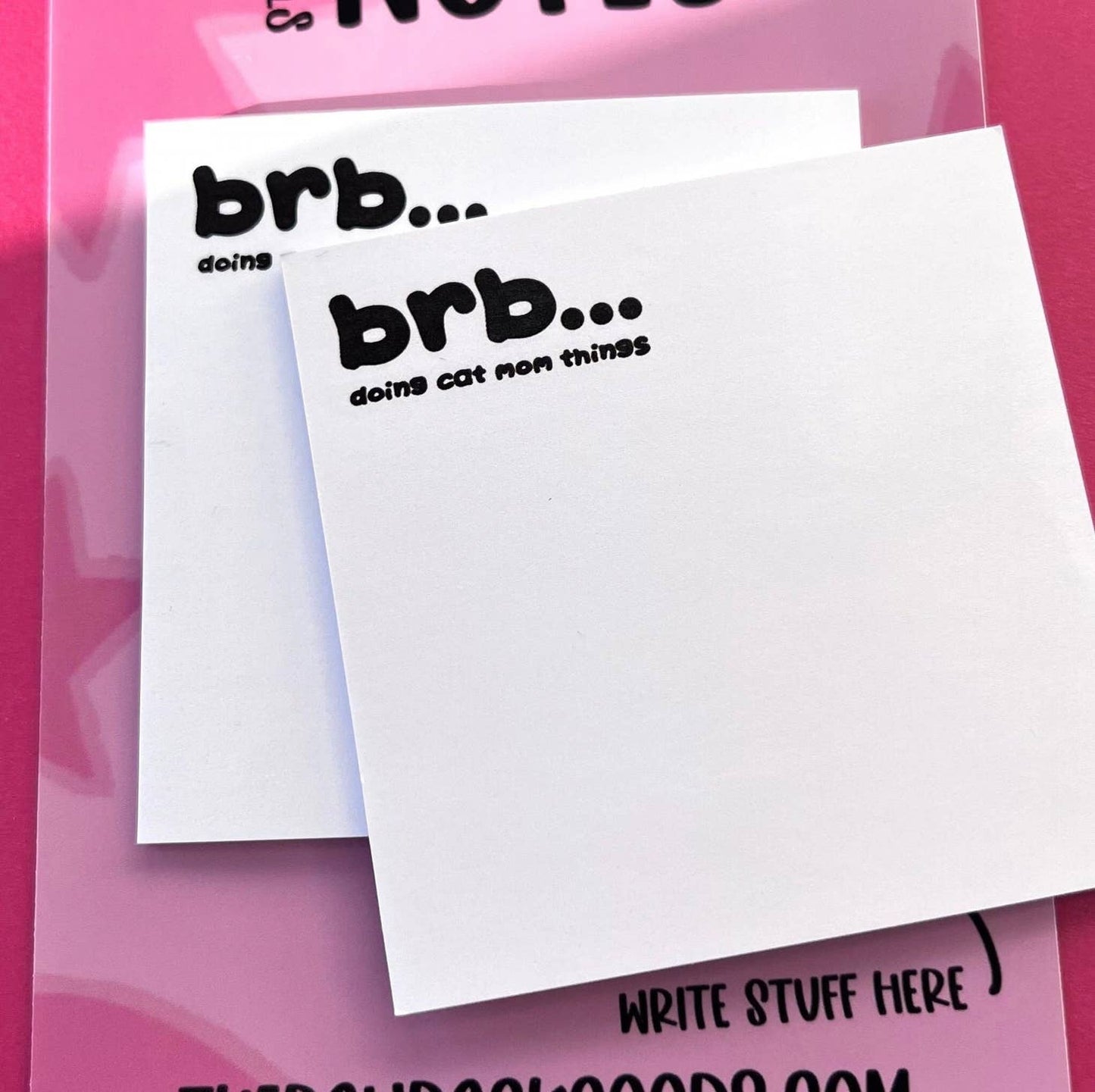 Copy of BRB...Doing Cat Mom Things Sticky Notes