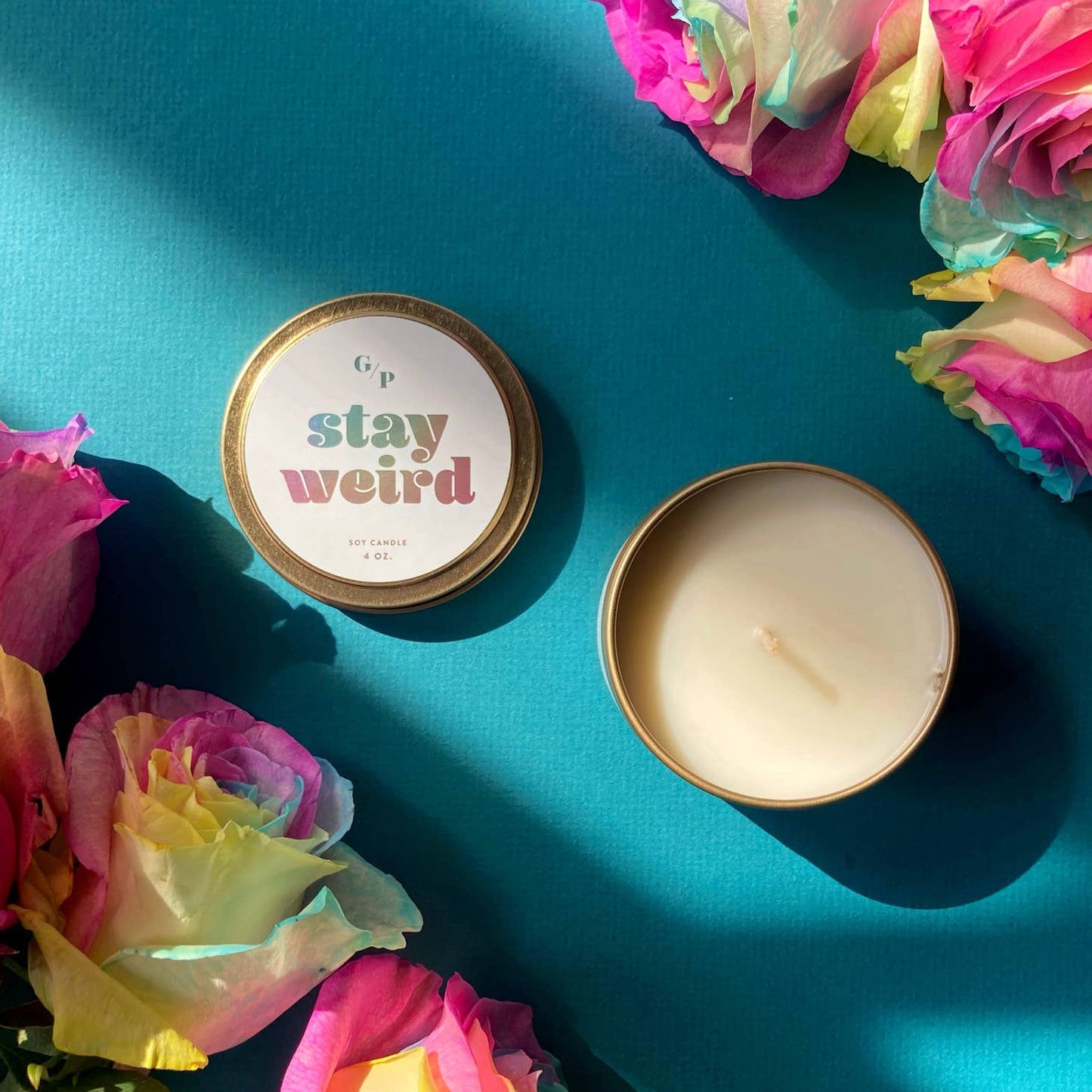 Stay Weird 4 oz. Candle Tin
