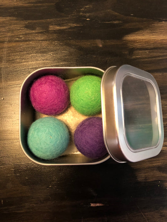 Happy Cat Felt Balls