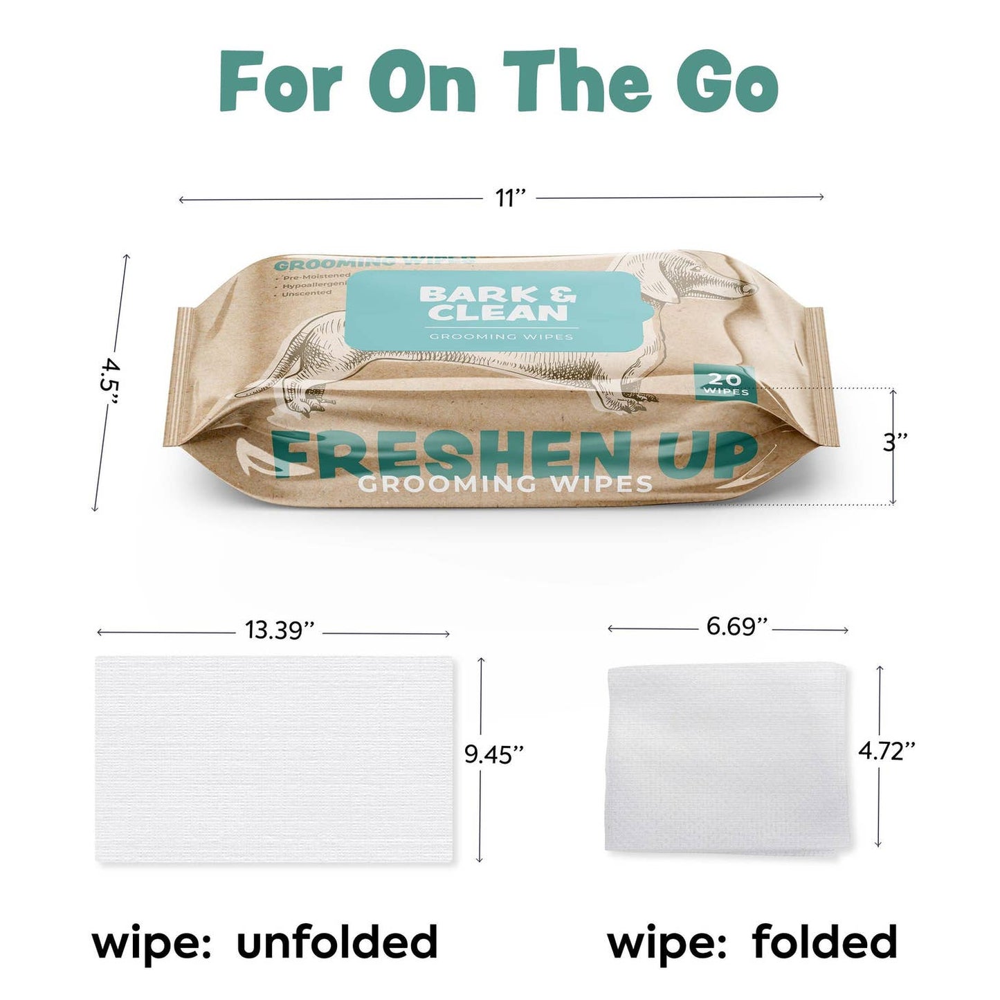 Bark & Clean Grooming Wipes