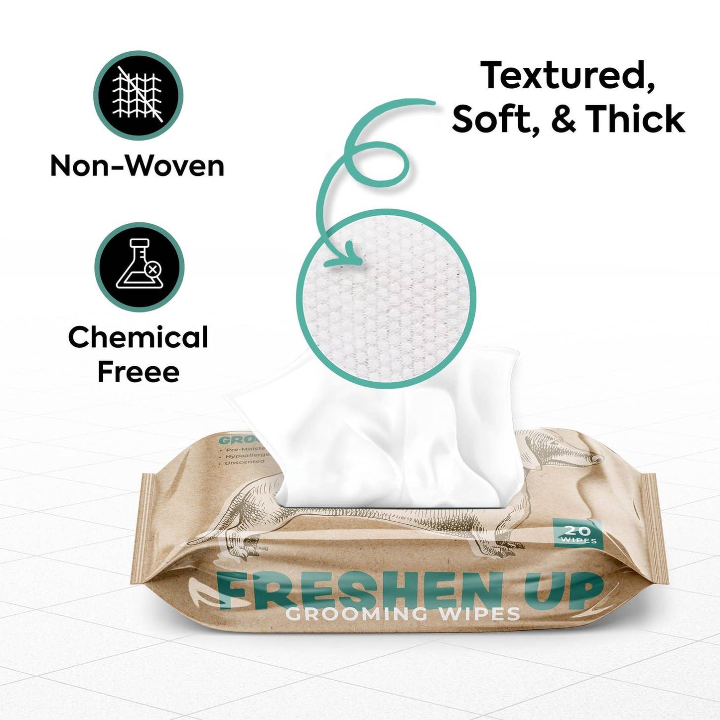 Bark & Clean Grooming Wipes
