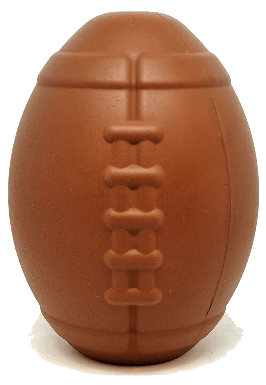 Durable Rubber Football Chew Toy and Treat Dispenser