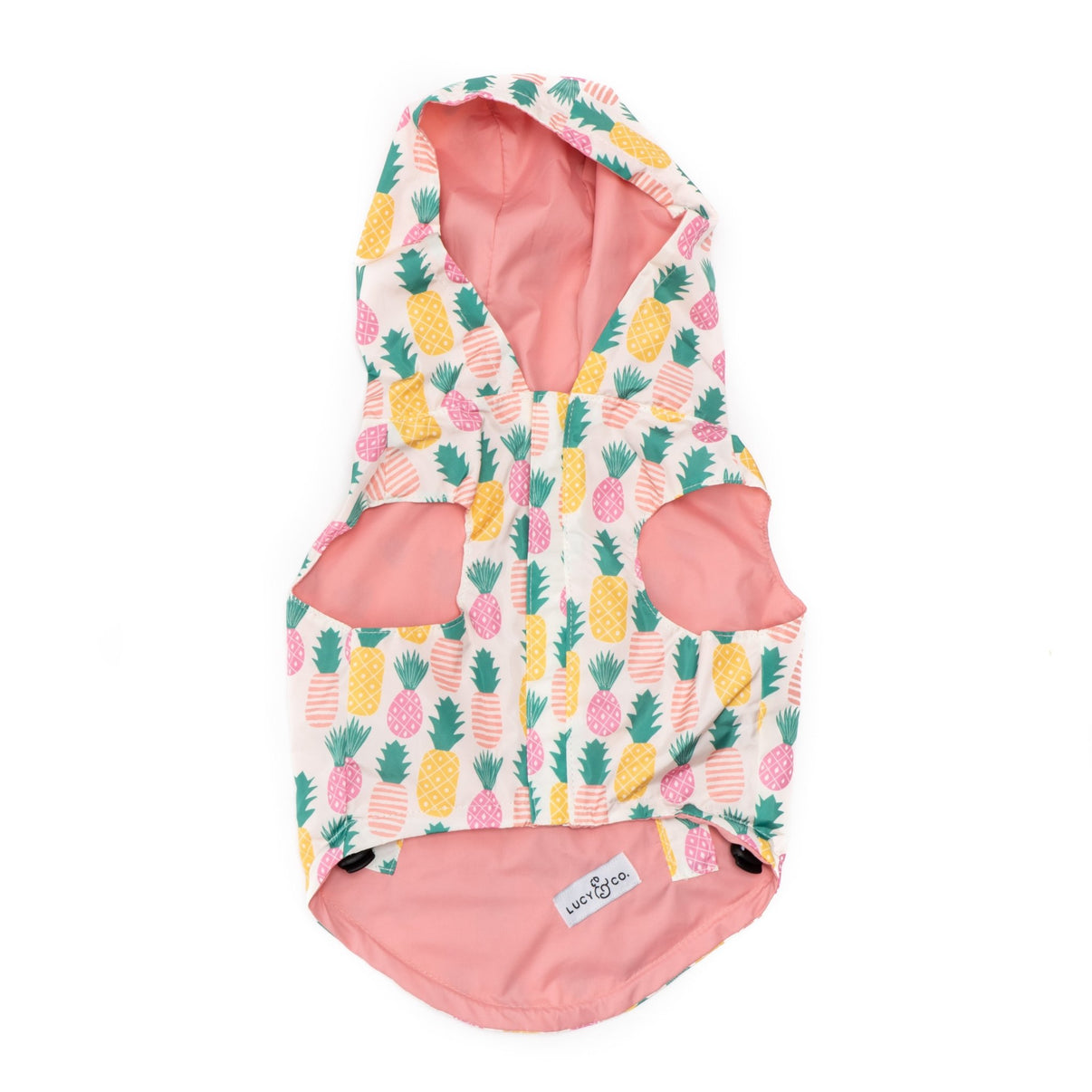 Poolside Chillin' Reversible Dog Raincoat