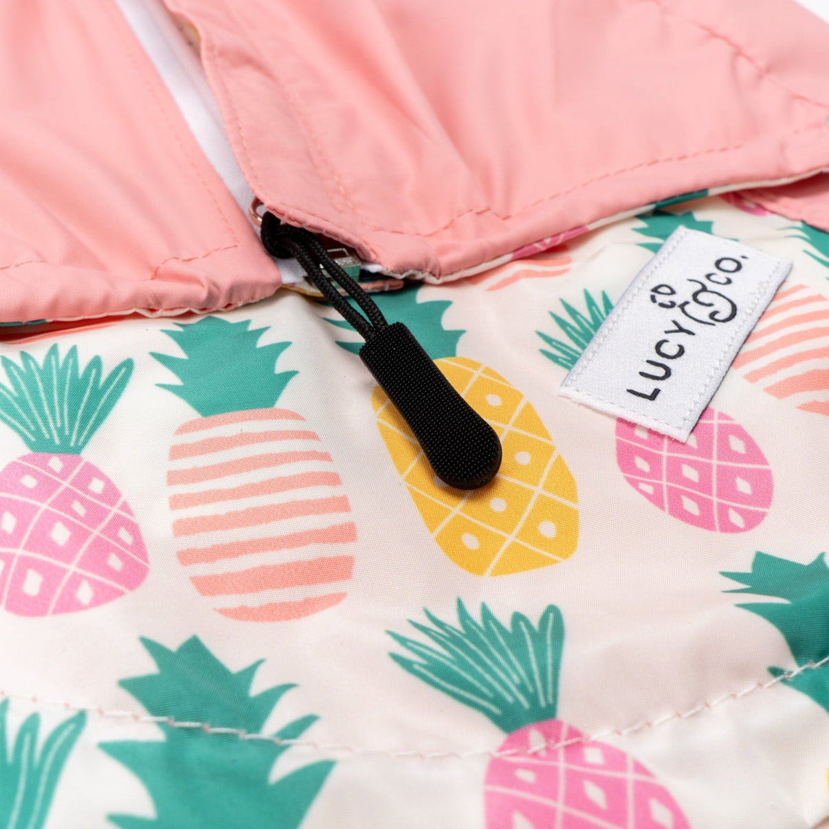 Poolside Chillin' Reversible Dog Raincoat