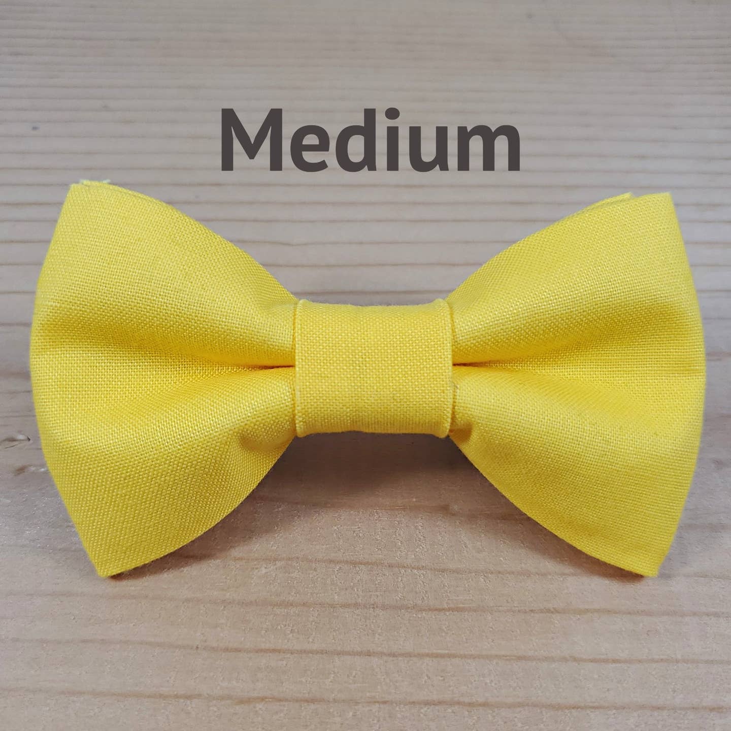 Solid Yellow Bow Tie