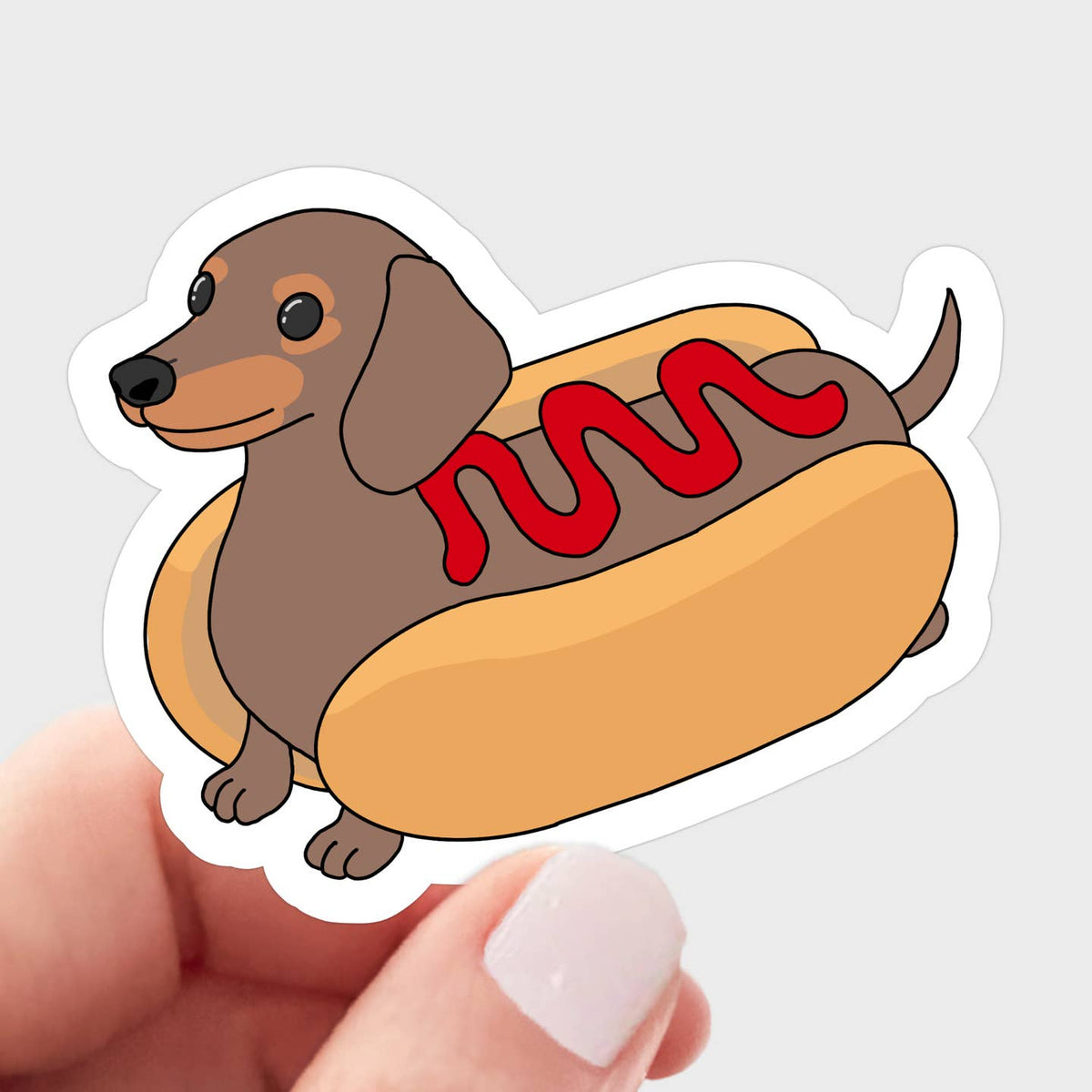 Hot Diggity Dog Sticker