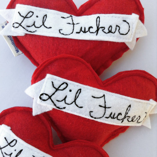 Lil F*cker Tattoo Heart Handmade Catnip Cat Toy