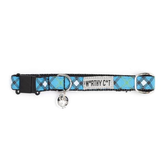 Blue Bias Cat Collar