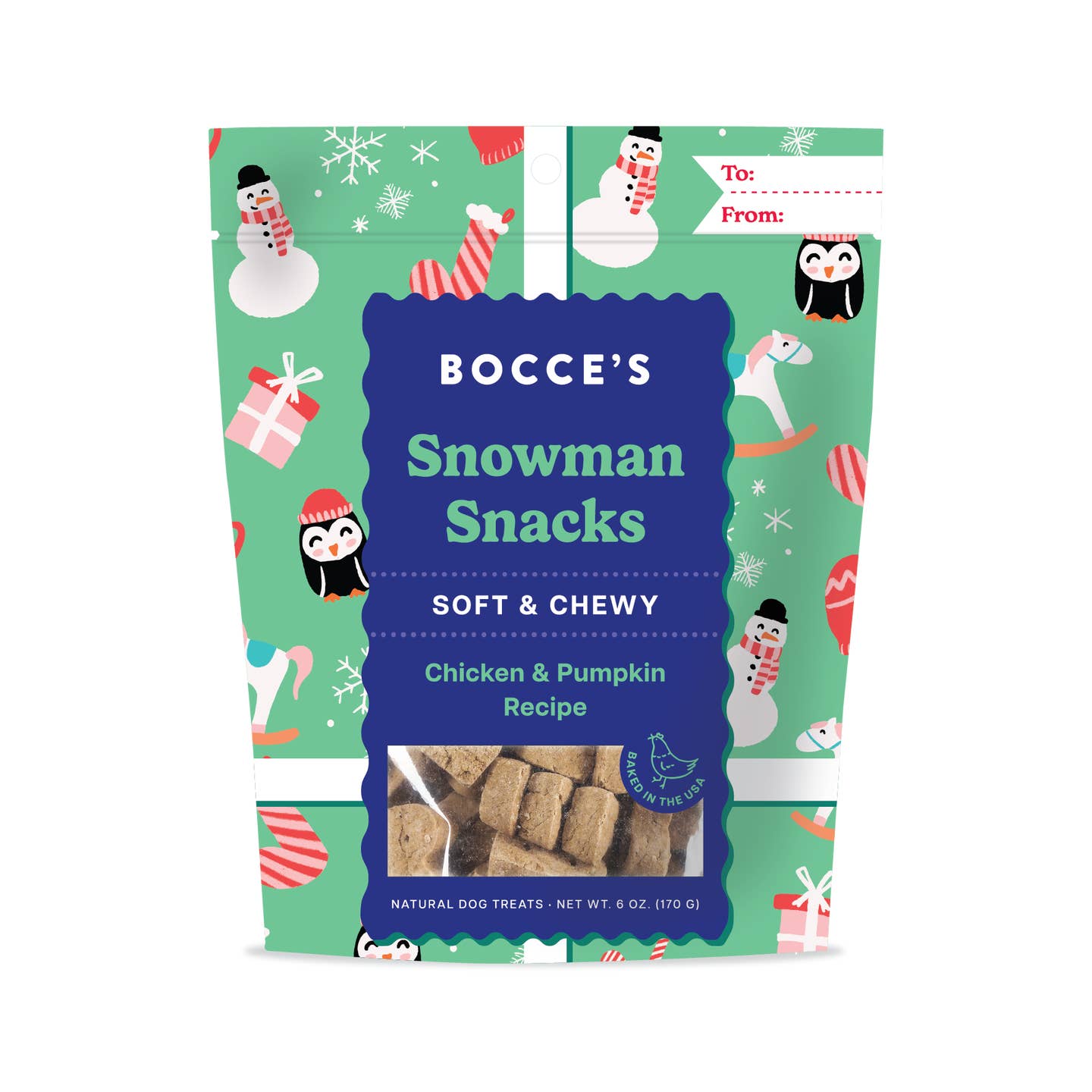 Snowman Snacks - Soft & Chewy Dog Treats