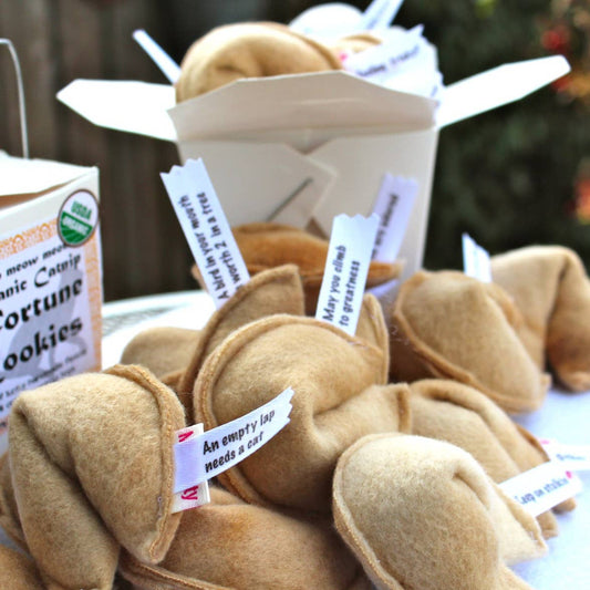 Cat Fortune Cookie Handmade Catnip Toy
