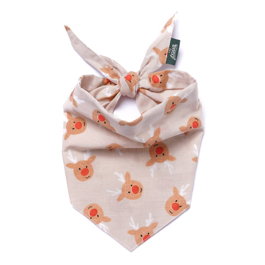Rudolph Christmas Dog Bandana
