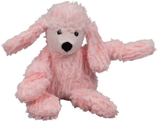 Diva Pink Poodle Knottie Plush Dog Toy - Small