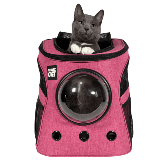 "The Fat Cat" Backpack for Larger Cats - Deep Rose Pink