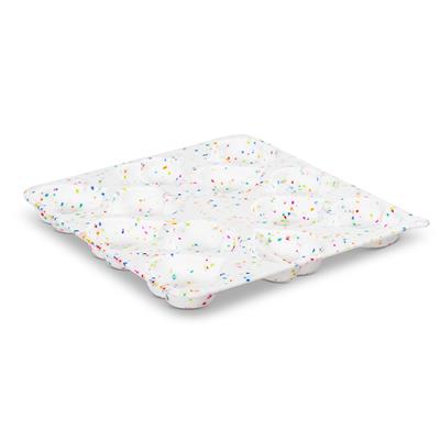 Silicone Bake & Freeze Dog Treat Making Mold Heart Shape Confetti 9" x 9"