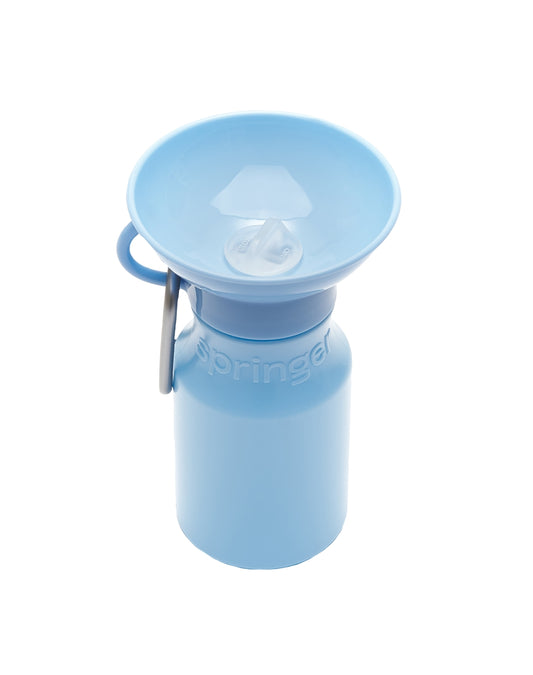 Springer Dog Travel Water Bottle - 15oz Mini - Sky Blue