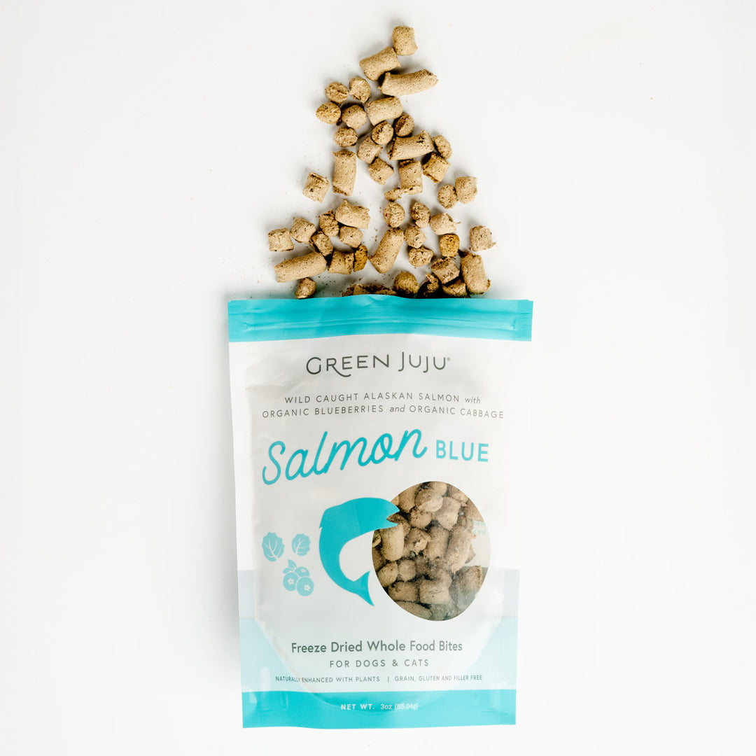 Green Juju Salmon Blue Whole Food Bites For Dogs & Cats - 3 oz