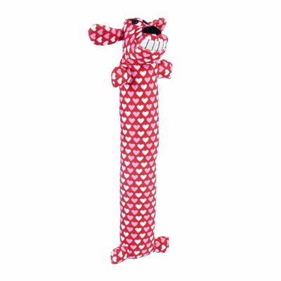 Valentine’s Day Loofa Dog Plush Dog Toy 12”