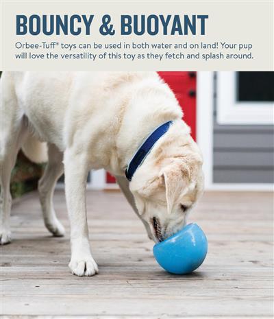 Planet Dog Orbee-Tuff Snoop Interactive Treat-Dispensing Dog Toy - Blue