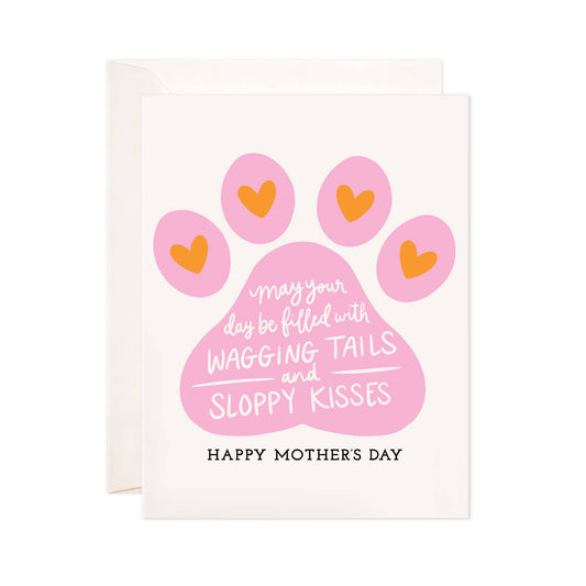 Wagging Tails Greeting Card - Dog Mom Mother's Day Card