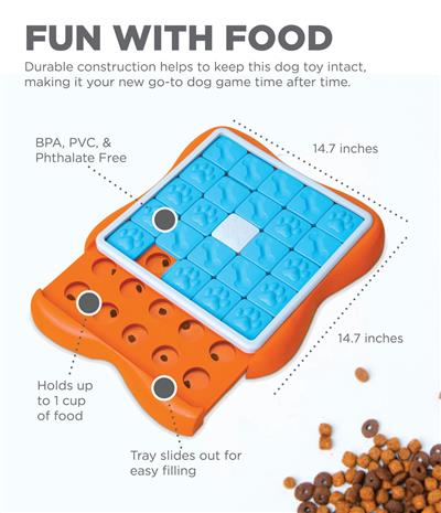Nina Ottosson Challenge Slider Interactive Treat Dog Puzzle - Level 3