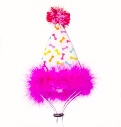Pink Pom Pom Party Hat
