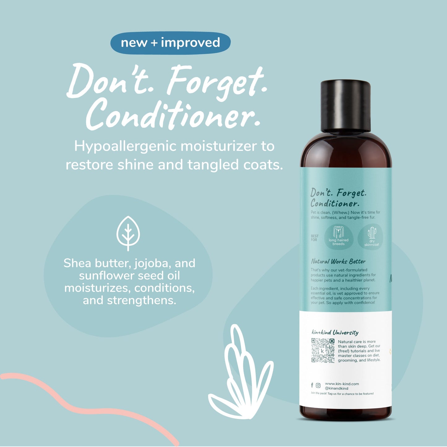 Moisturizing Conditioner (Unscented) For Dogs & Cats