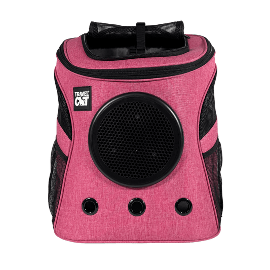"The Fat Cat" Backpack for Larger Cats - Deep Rose Pink