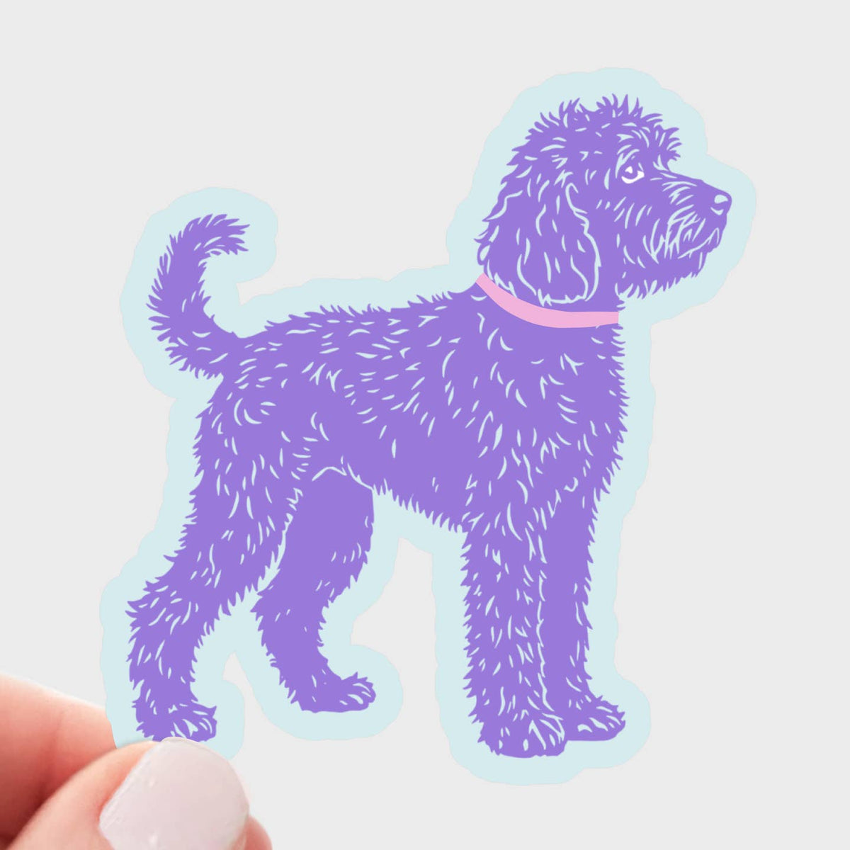 Purple Doodle Sticker