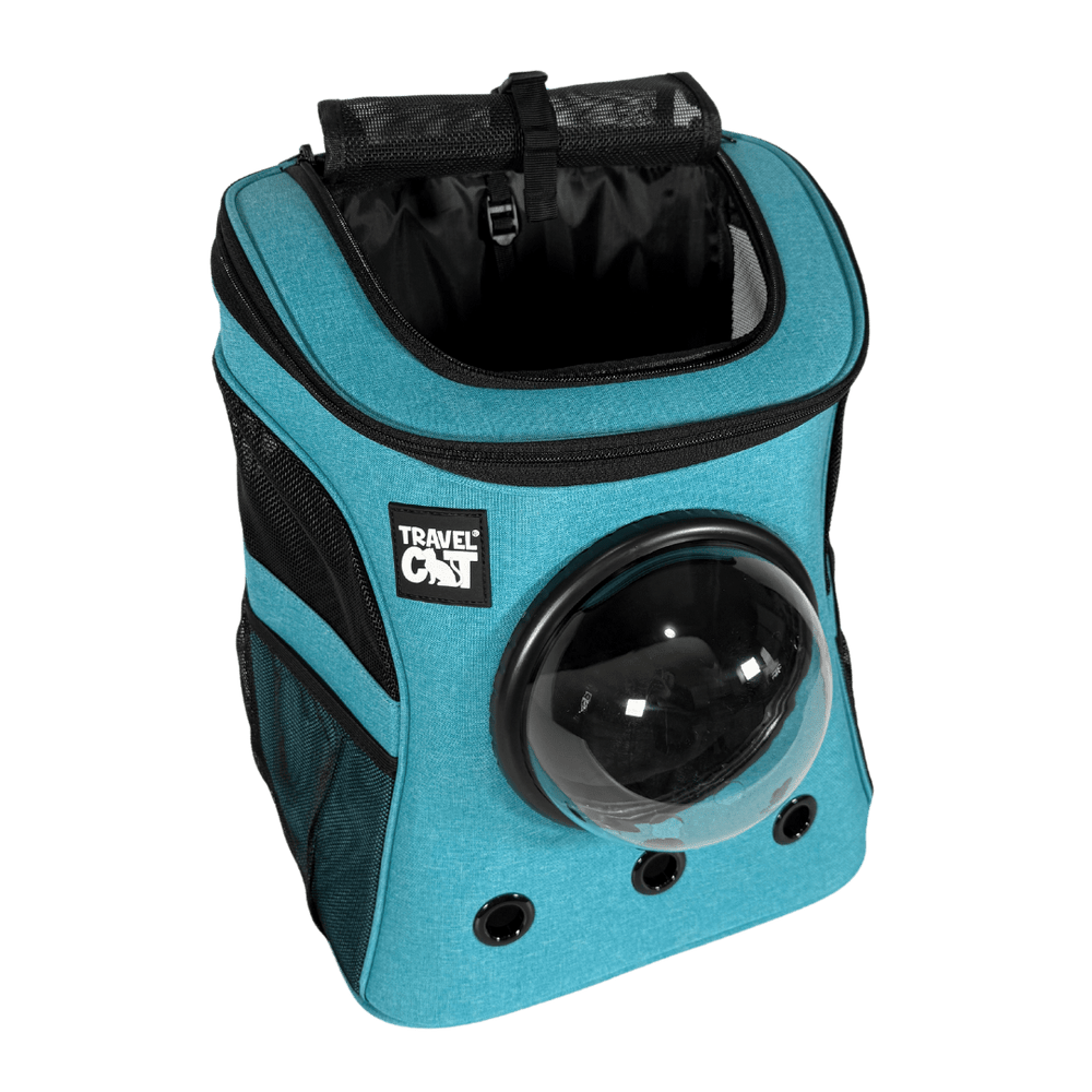 "The Fat Cat" Backpack for Larger Cats - Aqua