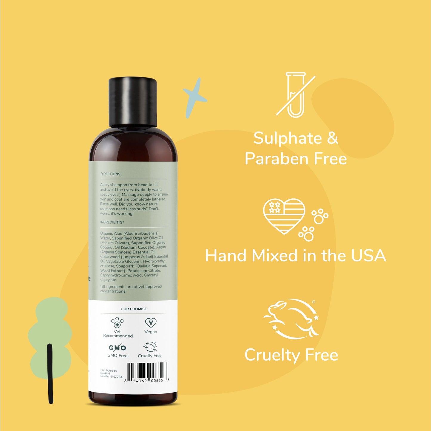Kin + Kind Cedar Dry Skin & Coat Shampoo