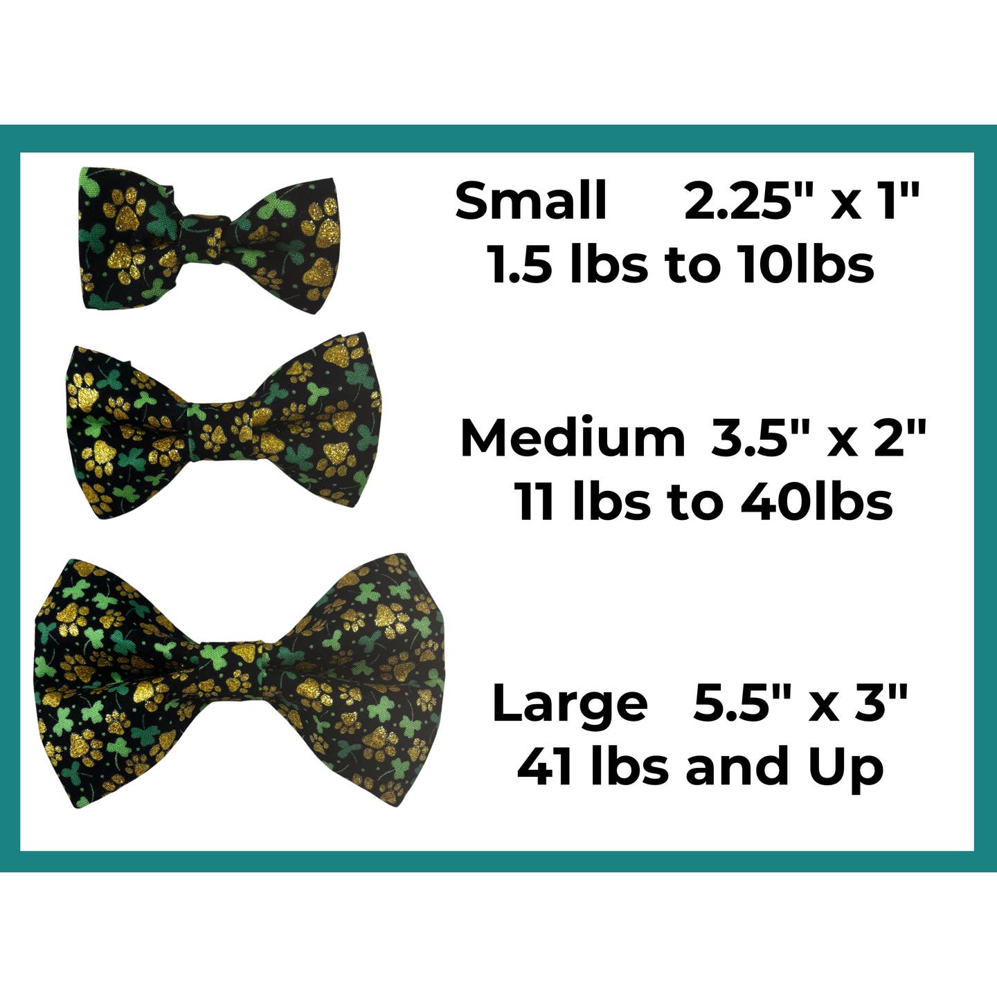 St. Patrick's Day Shamrocks Bow Tie