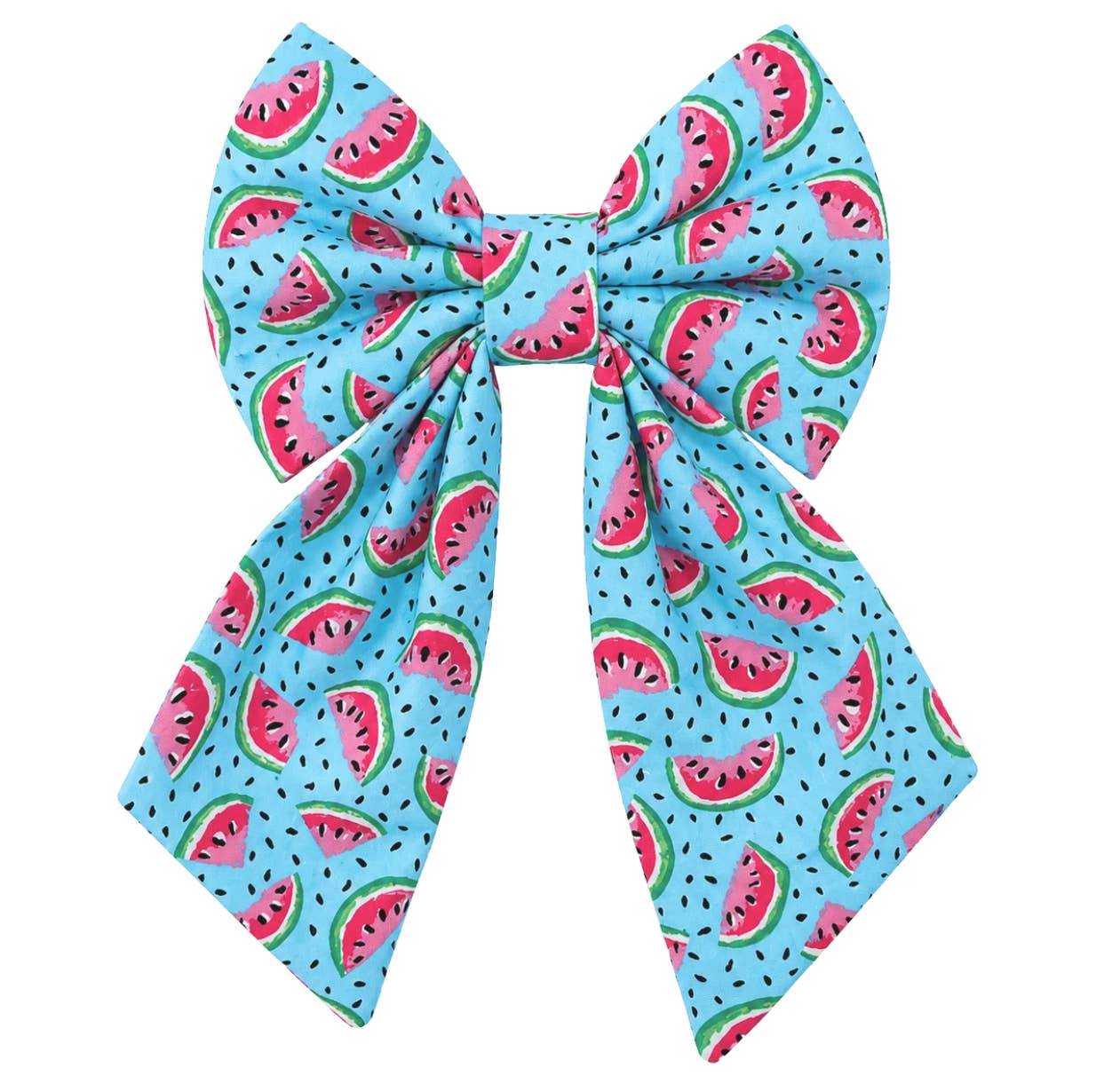 Blue Watermelon Sailor Bow