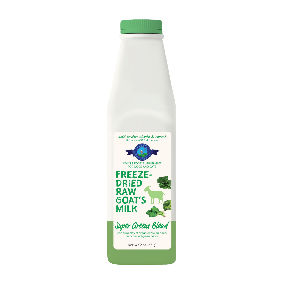 Freeze Dried Raw Goat's Milk - Super Greens Blends