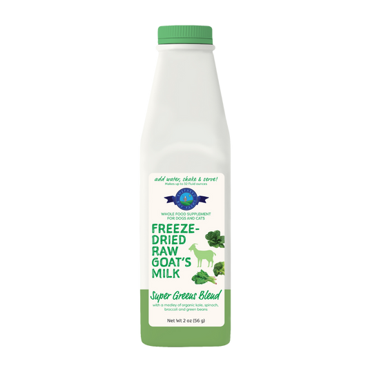 Freeze Dried Raw Goat's Milk - Super Greens Blends