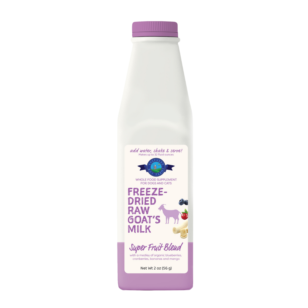 Freeze Dried Raw Goat's Milk - Fruit Blend