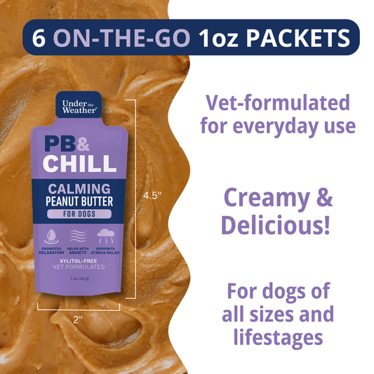 PB&CHILL™ Calming Peanut Butter For Dogs - 1 oz 6 Pack