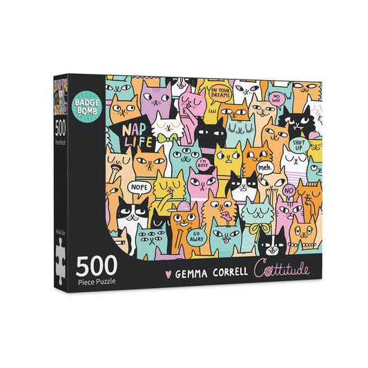 Cattitude 500 Piece Puzzle