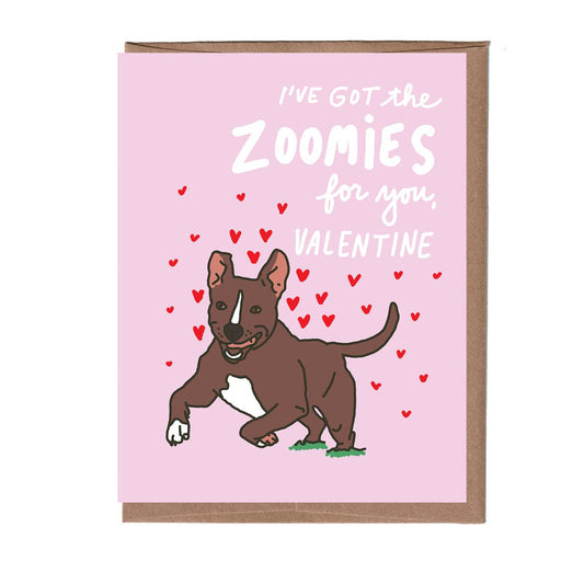 Zoomies Valentine's Day Greeting Card