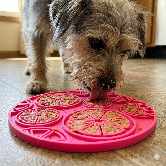 Citrus Design eMat Enrichment Lick Mat With Suction Cups - Pink