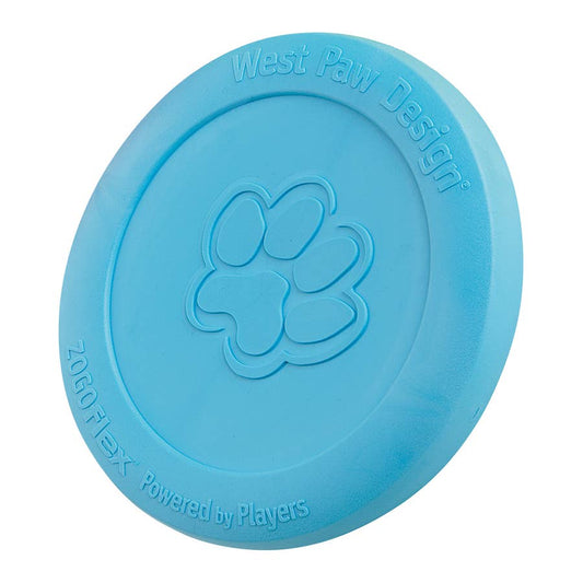 Zisc® Flying Disc Fetch Dog Toy - Aqua Blue - Large