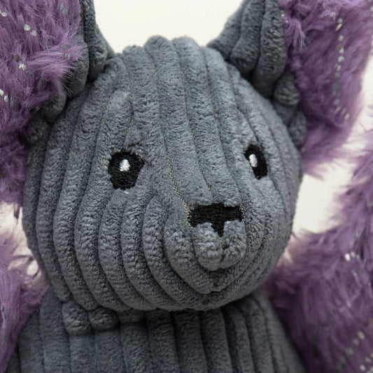 Boris Bat Corduroy & Glimmering Plush - Small