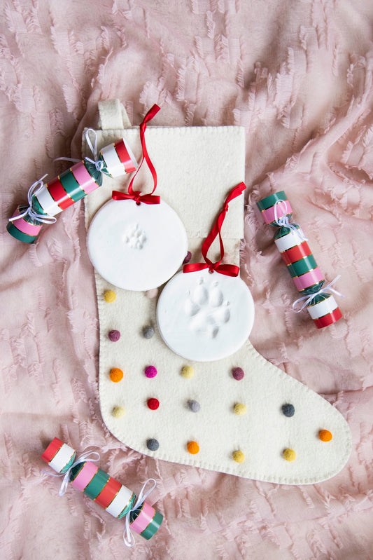 Holiday Pawprints Christmas Ornament Kit - 2 Pack