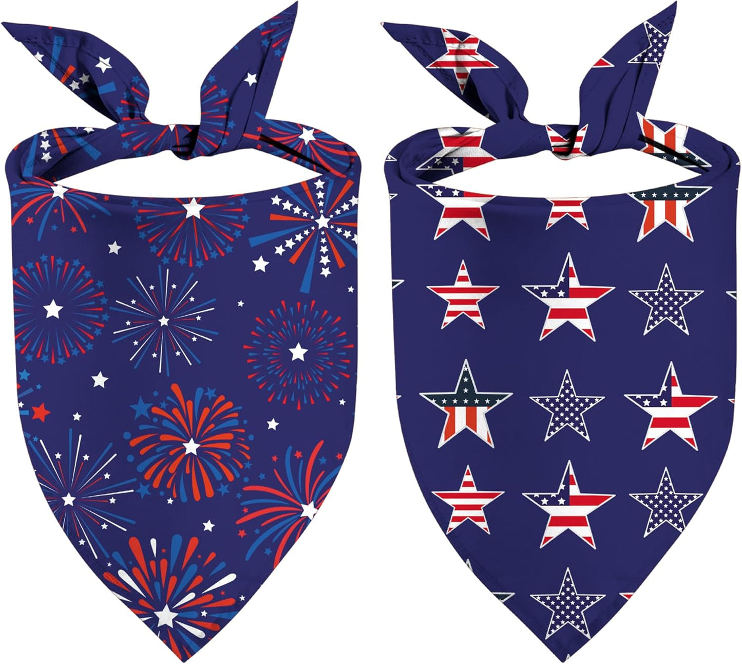 Patriotic July 4th Dog Bandana - One Size