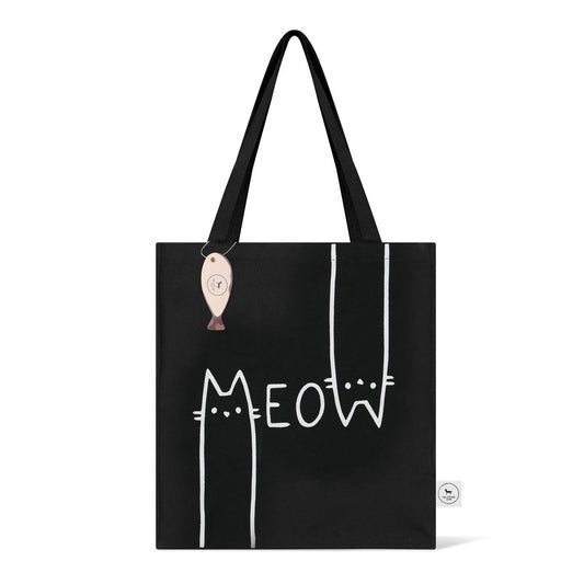 Meow Tote Bag - Black