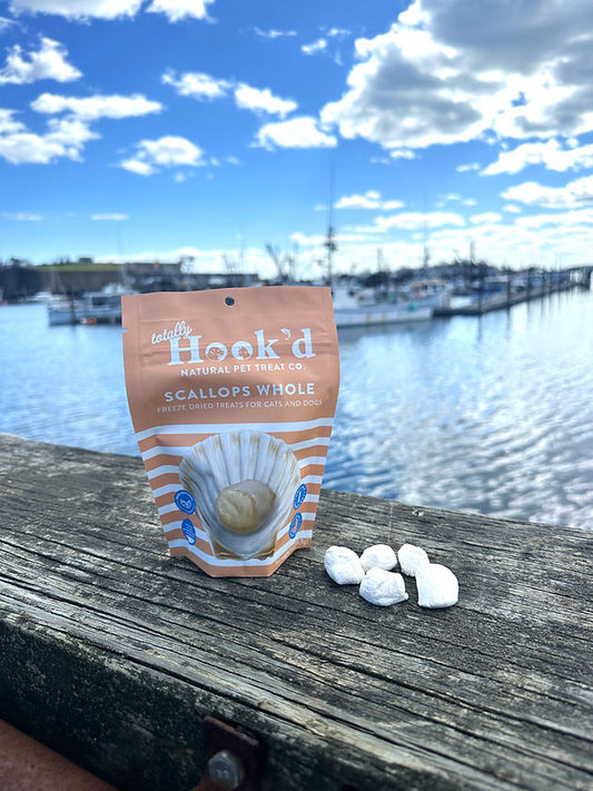 Totally Hook'd Fresh Freeze Dried Whole Scallops 1 oz